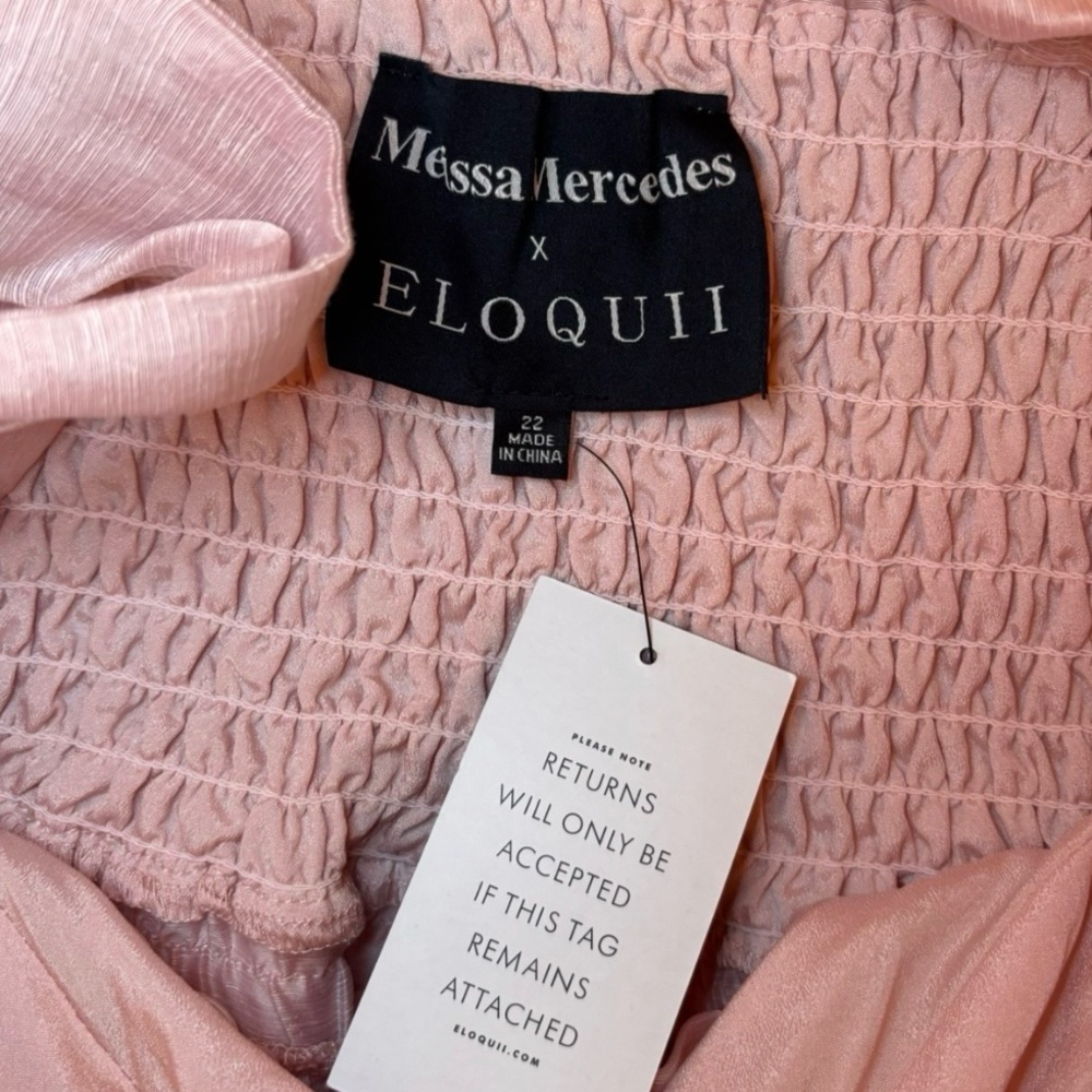 NWT Melissa Mercedes x ELOQUII Fit And Flare
Dramatic Bow Dress Pink size 22 - Picture 6 of 8
